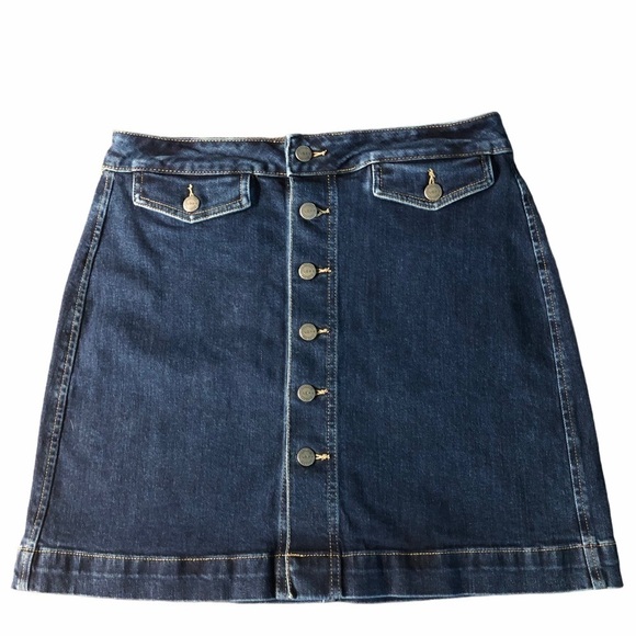 LOFT - WOMENS DENIM SKIRT SIZE 8 EUC - Picture 1 of 9